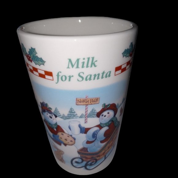 Longaberger Christmas “Milk & Cookies for Santa” gift set 1998 Vintage New - Picture 6 of 6
